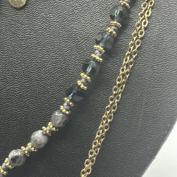 🔴 3/$15! Layered Brassy Gold Beaded Chain Necklace - Picture 4 of 6